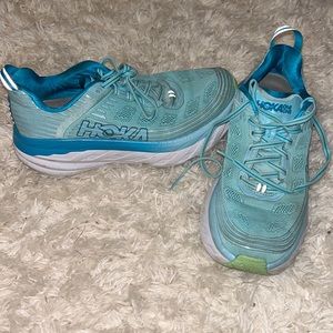 Blue Hoka’s size 7.5